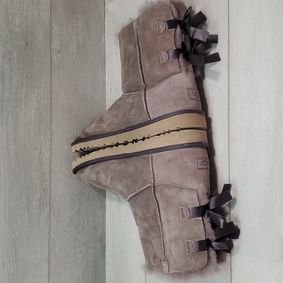 NEW Ugg Australia Bailey Bow II Short Sheepskin Boots shoes sz 6 - Picture 6 of 15